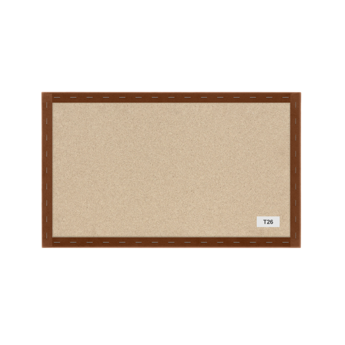 Gepolstertes Paneel in Honigfarbe